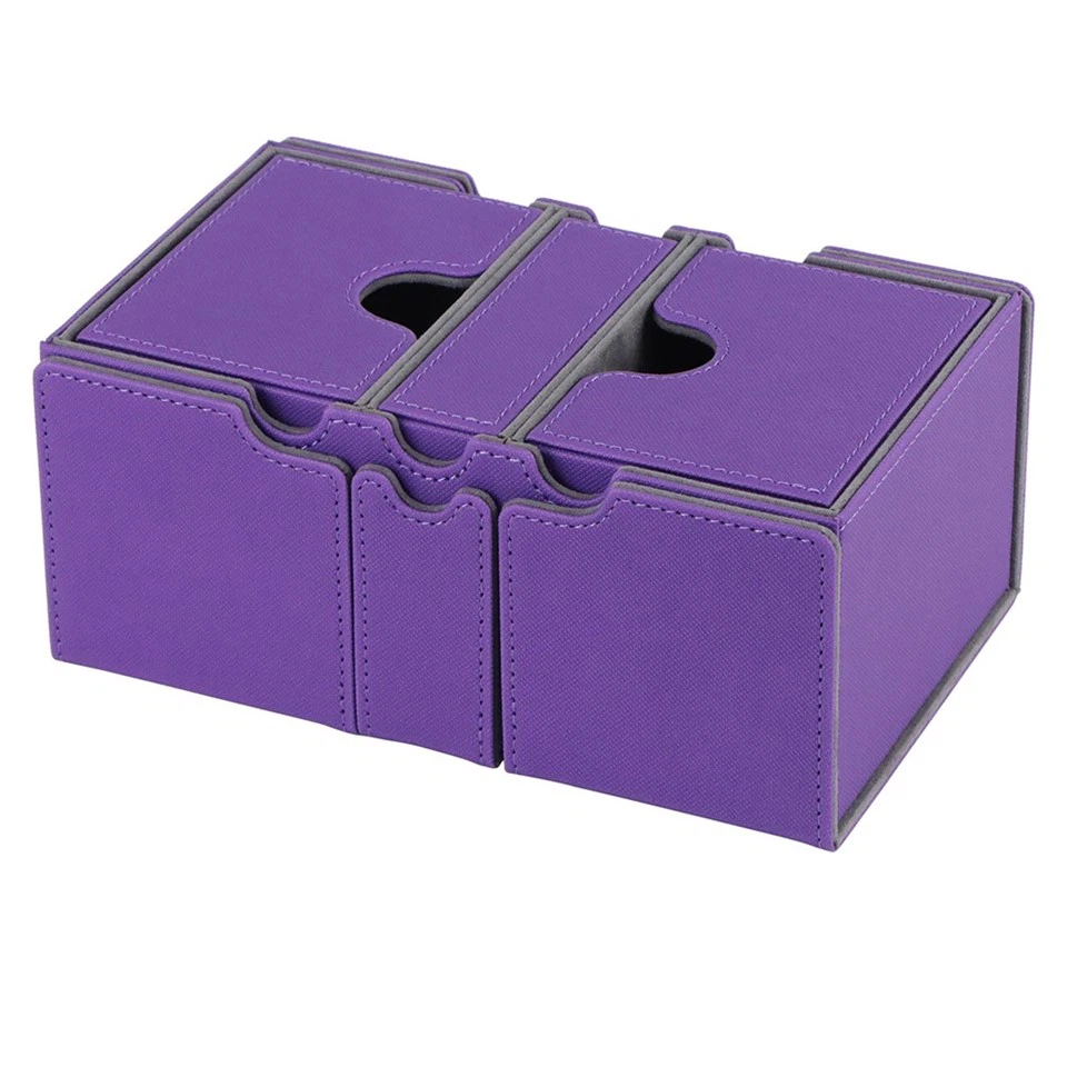Leather Magnetic Trading Deck Case